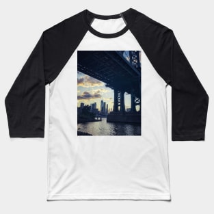 Manhattan Bridge, Brooklyn, New York City Baseball T-Shirt